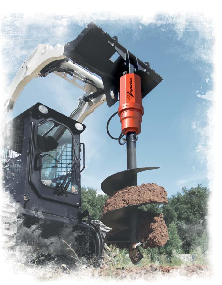 Holes from 1.2 up to 10 meters depth All the models of auger drills can be equipped with optional reverse valve which can be installed either on the auger drill itself or base machine.
