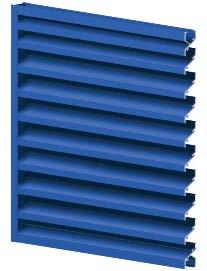 Thin Line Louvers Thin line extruded aluminum architectural louvers are offered in a variety of frame depths, blade angles and spacing.
