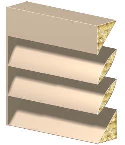 Acoustical Louvers Acoustical fabricated aluminum architectural louvers are offered in a variety of frame depths, blade angles and spacing. All acoustical models are non-drainable.