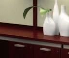 Highback organizers and storage cabinets in two heights let you create the