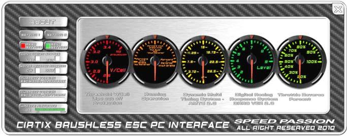 RS1/RS20602010A/100524 Page - 5 - ESC PC Program Method and update ESC software: 1.The Speed passion Program Card is used to make all adjustments to the active profile in your ESC.