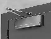 To place the closer out of the weather on exterior doors, the top jamb, corner bracket or parallel arm application should be used. 4.