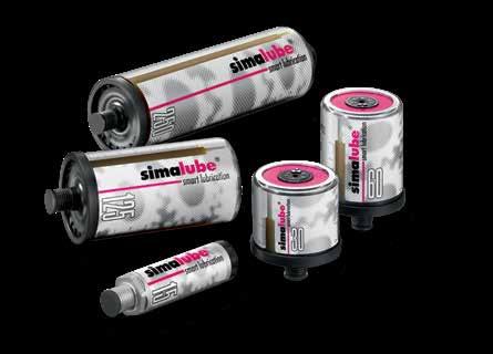 Take advantage of the simalube benefits Reliability Lubrication points are continuously supplied with lubricant No lubrication point is missed Easy monitoring of the dispensing process thanks to the