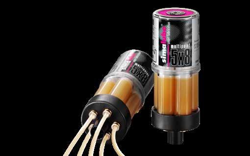 lubricant volume Allows very low lubricant delivery over a long period of time Snap-on connector for multipoint Quick couplings for connecting