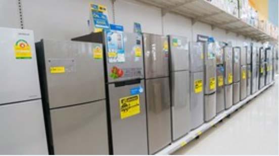 refrigerators Policies are not delivering full potential gains Leads to