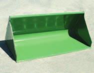 Original Fendt attachments The light material bucket is available in the widths 1850 mm (0.