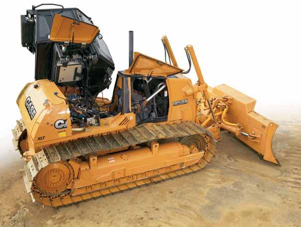 SERVICEABILITY Designed with easy access in mind Lightning-fast serviceability keeps the 1850K Dozers