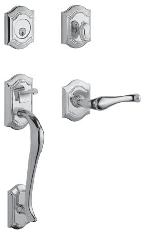 Hollywood Hills Evolved Full Escutcheon Handleset w/ K008 Knob 8511.xxx.BENTR EVOLVED Single Cylinder Smart Lock with interior Knob 5.