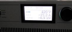 DC Load Settings Under normal operating conditions, the 3060-MS DC bus is around ± 208Vdc for a total DC bus voltage of 416Vdc.