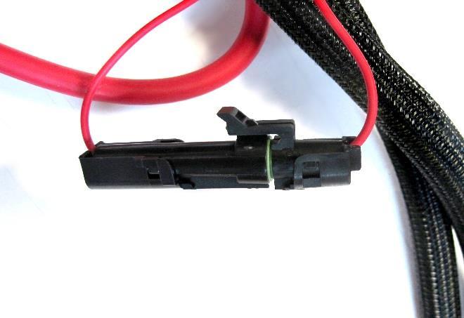 Step 30: In order to run the Track Rocker System with constant power, simply connect the 2 single-wire connectors found on the Track Rocker Fuse/Relay Center.