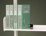 All products on this page carry a 5 Y E A R Includes 3"H backstop shelves 84"H Single-Faced Unit in Parchment Angled shelves make bottom titles more visible 8" shelves designed for media Media