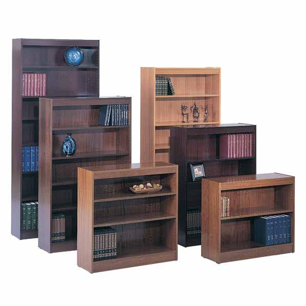 All products on this page carry a LIMITED LIFETIME SHELVING & STORAGE Bookcases Square-Edge Veneer Bookcases Clean, traditional