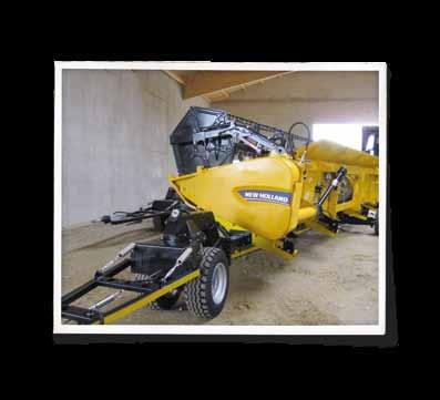 > biso TRAILERS FOR NEW HOLLAND HEADERS BISO header trailers are perfectly adapted to the different New Holland headers and guarantee a safe transport and easy locking system.