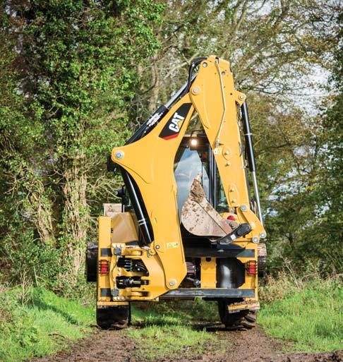 The boom is a narrow design, ensuring maximum visibility to the work tool and ground.