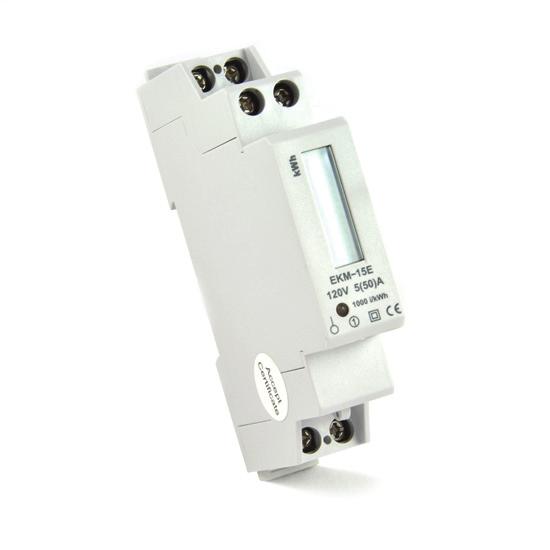 EKM-23EDS-N v.2 Compact and very easy to install design. Convenient DIN-rail mounting. Electrical wires pass through external donut-shaped current transformers (CTs), or CTs clamp around the wires.
