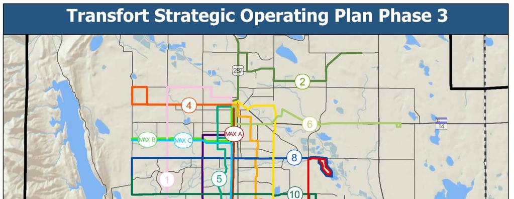 Transfort Strategic Operating Plan Phase 3 The Transit Strategic Operating Plan for the Transfort network was developed in collaboration with the City of Fort Collins Transfort, the City of Loveland