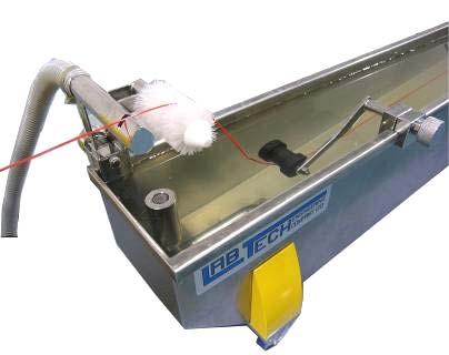 Page 5 of 6 Water bath bench top type made of stainless steel with two strand rolls equipped with quick locks mounted on one side of the water bath so that the rolls can be placed in numerous