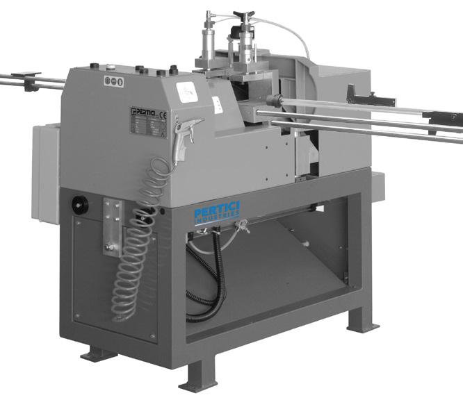 Semiautomatic beads cutting machine BS 771 2 HSS saw blades 225 mm (for 45 cut) 2 HSS saw blades 103 mm (for internal bevelling for the fitting of the bead) Moveable cutting carriage with blades