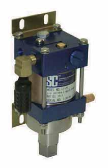 L3 SERIES COMPACT PUMPS PORTABLE ECONOMICAL LIGHTWEIGHT EASY TO INSTALL & OPERATE REQUIRES NO LUBRICATION IDEAL FOR OEM APPLICATIONS SC air driven compact liquid pumps operate on the principal of