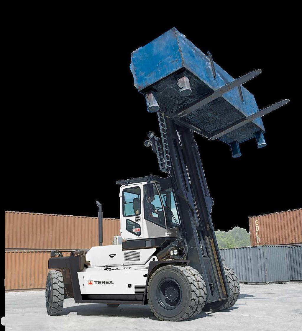 FLEXIBLE CRGO HNDLING TEREX FORKLIFT TRUCKS Terex forklift trucks are part of the comprehensive Terex Port Solutions (TPS) lift truck product line including reach stackers, empty container handlers