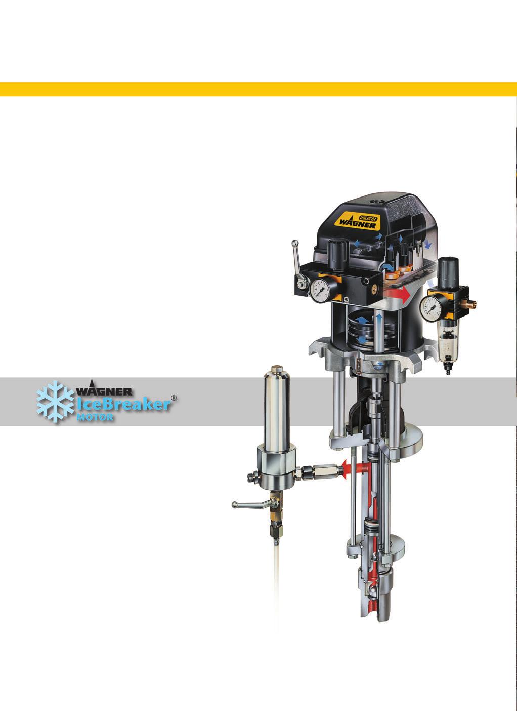 Pneumatic IceBreaker HP piston pumps Pure power! Tiger, Leopard, Puma, Wildcat... With these high pressure piston pumps, WAGNER covers the entire spectrum of industrial and contracting applications.