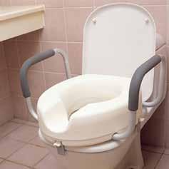 Raised Toilet Seat with Armrests Item No.: HCA803010 Flip Arm Raised Toilet Seat Item No.: HCA8040 Raised Toilet Seat with Armrests. Helping patients with bending or sitting difficulties.