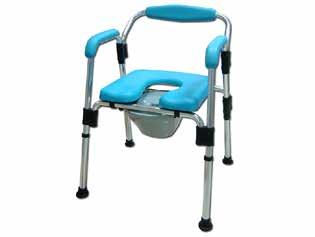 Dual Ports Tube Clamp Type Commode Chair with Backrest Item No.: HCHT2093 21 Aluminum Armrest Hip Push up Shower Commode Chair, Handrail Removable Item No.: HCHT5086L 1.
