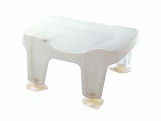 Adjustable brackets fit for the different bathtub. Blow molded plastic seat 15.5 x 8 Drain hole to keep water off sitting area.