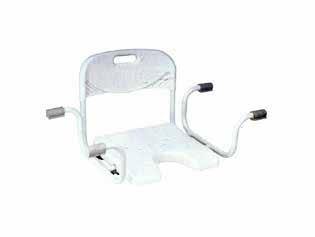 Adjustable Shower Seat with Backrest Item No.: HCB9007A Adjustable Shower Seat without Backrest Item No.: HCB9007B Blow-molded sturdy plastic seat & backrest with powder. Coated steel frame.