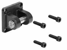 Pneumatics Compact Cylinders P1Q Series Clevis Mounting Style A, 2 Intended for flexible mounting of cylinder. Clevis bracket can be fitted to the rear of cylinder.