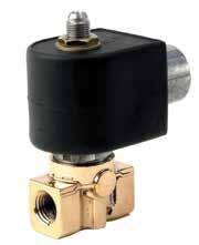 Pneumatics Fluid Control Valves Two-Way Valves 2-Way Direct Acting - Normally Open - Brass Port Size NPT Orifice Size in.