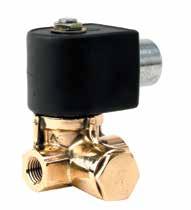 Pneumatics Fluid Control Valves Two-Way Valves 2-Way Internally Pilot Operated & Direct Lift - Normally Closed - Brass Port Size NPT Orifice Size in.