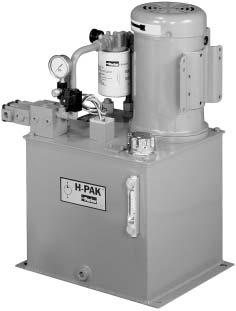 Hydraulics Hydraulic Power Units D, H and V-Pak Series Warranty The hydraulic components on these Parker Power Units are warranteed for one year.