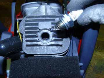 Verify that the spark plug thermal grade and type (resistive R) are correct