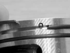in the piston ring grooves. 13. CYLINDER & PISTON 13.
