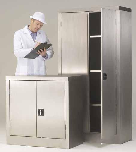 Stainless Steel Storage Cupboards These Stainless Steel cupboards are designed and manufactured for clean environment use. Excellent in food, pharmaceutical and medical operations.