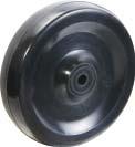 CR Series made of pressed steel, zinc plated, double ball bearing swivel head, with or without side brake.