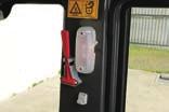 The cab provided with a full guard satisfies the OPG**( Level II) cab requirements stipulated by ISO.