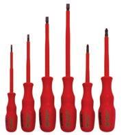 www.wiha.com For Pozidriv and TORX screws. Slotted/Phillips set. Sets. 472 Proturn 1K electric VDE Pozidriv screwdriver. Standards: DIN 7438, ISO 8764. Manufactured acc. to IEC 60900:2004.