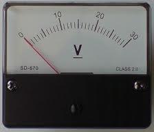What will happen if the voltage is high? The voltmeter scale is numbered.
