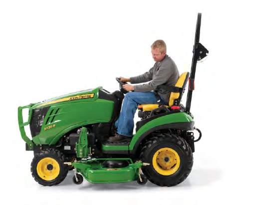 And for a John Deere Compact Utility Tractor, putting on an implement is as easy as putting on a tool belt.