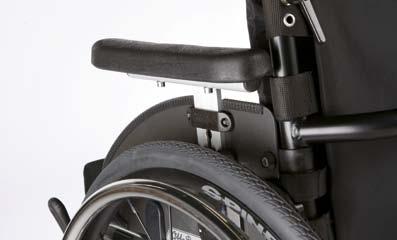 panel with armrest Offers enhanced support for the arms Height-adjustable
