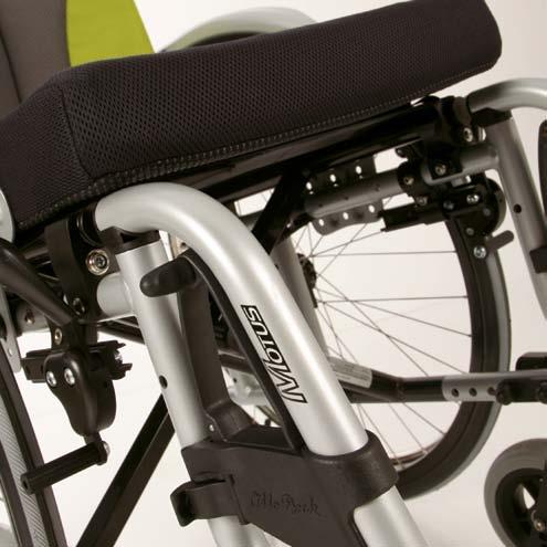 Motus Product Features Precise adaptation to body sizes; different settings of seat height and centre of gravity are possible Versatile all-round wheelchair Foldable and easy to stow Robust, very