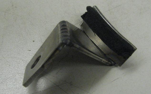 Figure 16: Foam tape on inside of bracket 27.