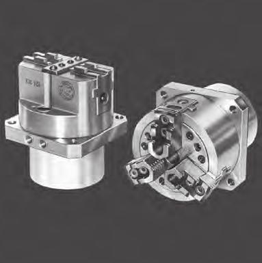 US-CLUS-A Stationary cylinder + chuck unit Ø 80-315 mm With 2 jaw long stroke chuck With 3 jaw long or normal stroke chuck hydraulic cylinder module + chuck closed center chucks type CL/AN/AL