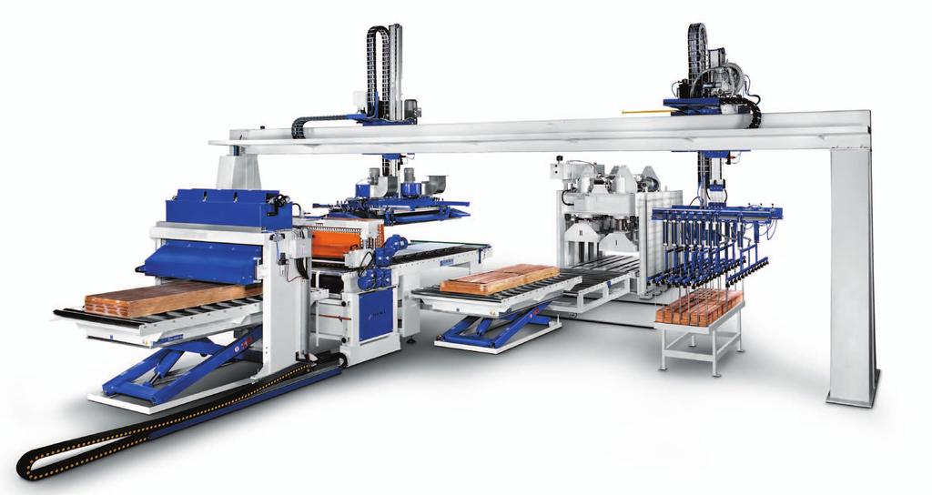 PANEL LAMINATING SYSTEM Automatic Cold Press Line from ORMA Macchine is designed for the production of pre-finished two or three-ply wood flooring.