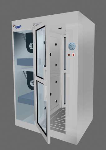 sterijet Air Shower sterijet TM is designed to supply Class 100 HEPA filtered air at high velocity to remove particulate matter from the person entering into the Clean Room.
