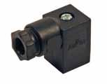 DIN CONNECTOR We recommend the DIN connector where maximum durability is needed. The terminals on the solenoid operator are also compatible with fast-on type wire terminals.