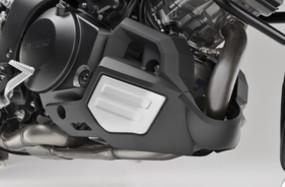 coated, 2mm steel tube. This stylish engine under cowling gives the V-Strom 1000GT a unique adventure touring look.