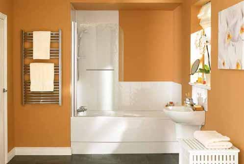 Easy to install: wall panels - also fantastic in a bathroom setting Suitable
